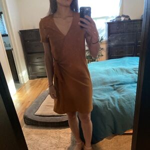 Madewell Texture and Thread Short-Sleeve Side-Tie Dress